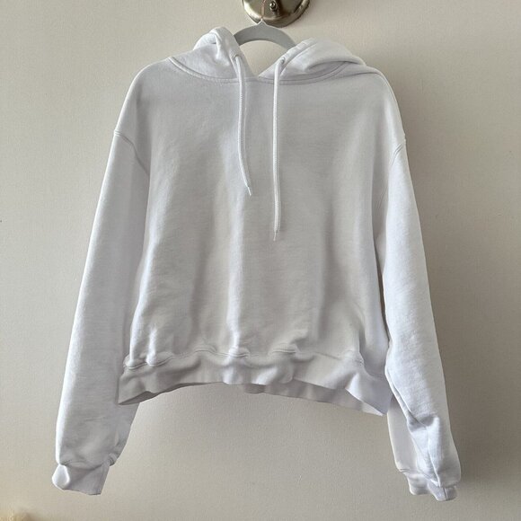 Alexander Wang PUFF LOGO HOODIE IN STRUCTURED TERRY Sz M - Picture 4 of 8